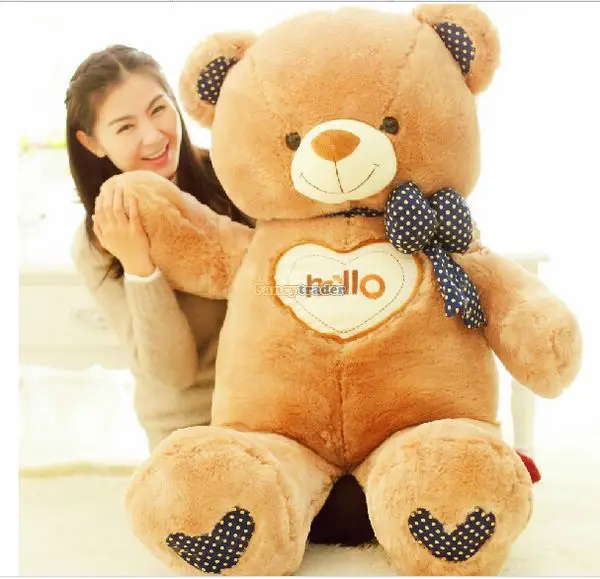 Fancytrader 59 ''/150 см милая мягкая плюшевая игрушка Hello Teddy Bear 2 вида цветов в наличии!
