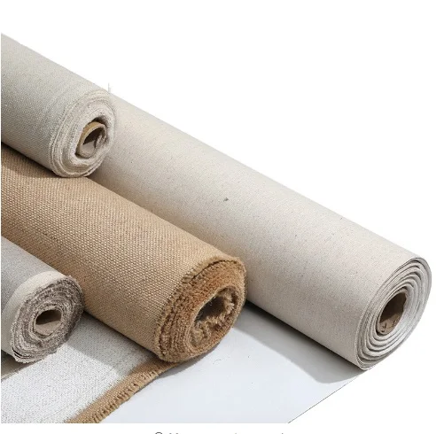 

1m Linen Blend Primed Blank Canvas High Quality Layer Oil Painting Canvas for Practice, 28/38/48/58 Width