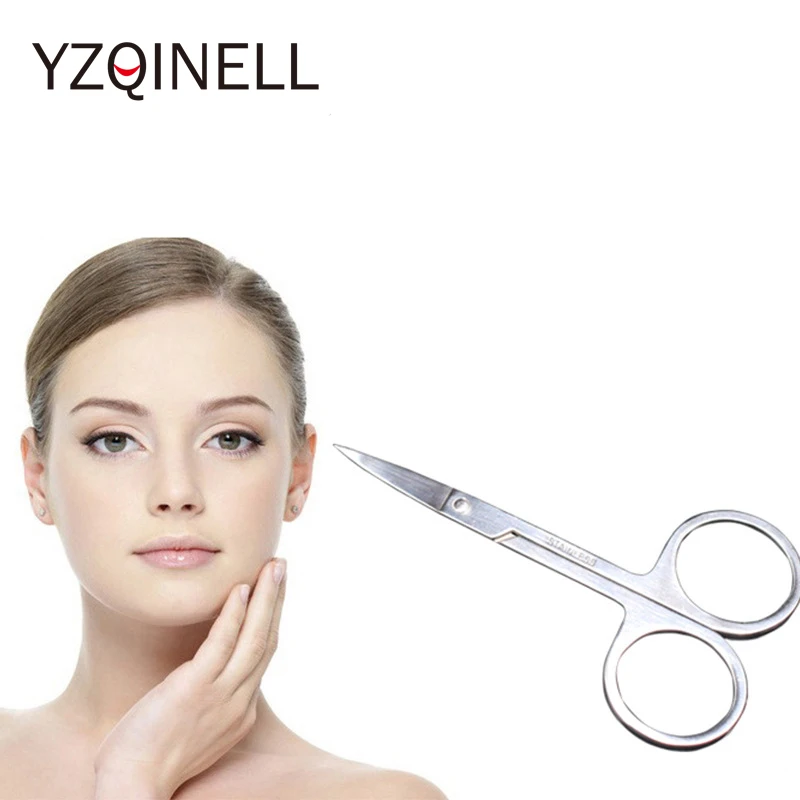 

YZQINELL Stainless Steel Sharp Tip Eyebrow Makeup Scissors Manicure Face Hair Trimming Tweezers Scissors Make Up Beauty Tool
