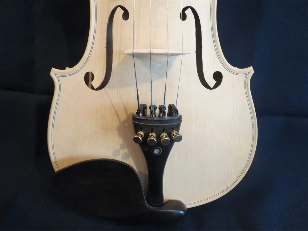 Strad style violin 4/4 3/4 1/2 Unfinished white good sound