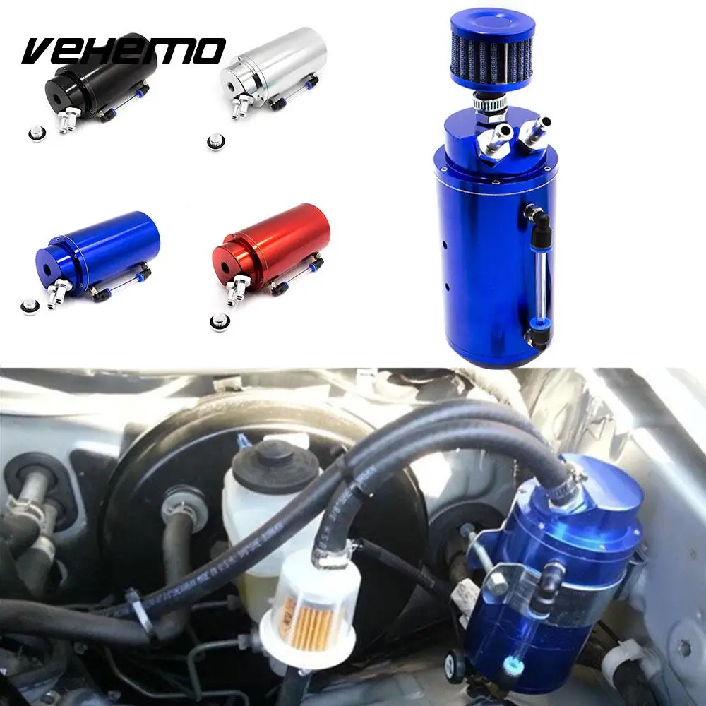 

0.5L Universal Catch Reservoir Oil Catch Eco-Friendly Oil Tank Can Filter Reservoir Breather Alloy Multicolor Durable