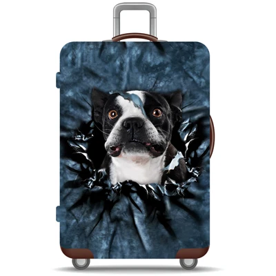 Trend Max Animal Cat | собака | волк печать Дорожный чемодан багаж защитный чехол, высокая водонепроницаемая крышка багажа - Цвет: Dog 1