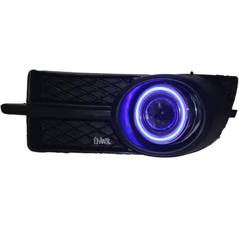 

COB angel eye DRL daytime running light + halogen fog lamp + projector lens + fog lamp cover for chevrolet aveo lova 2006-2008
