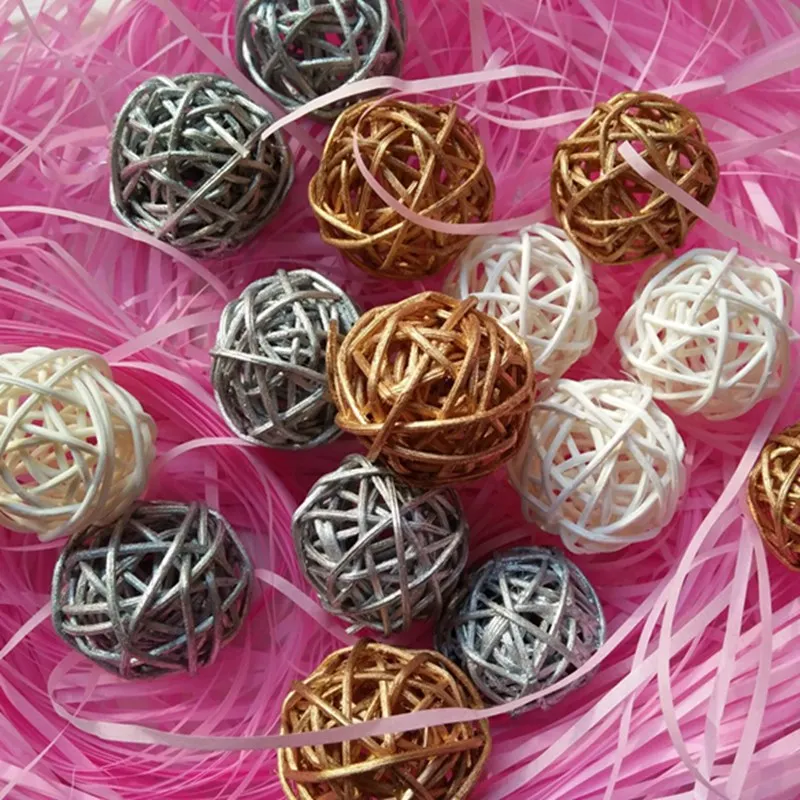 20pcs/lot Christmas tree decorative rattan ball,Wedding and home