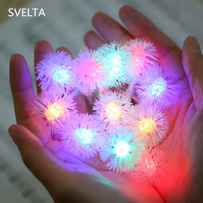 

SVELTA Garland Snow Ball String Lights 10M 80Led Fairy Light Festoon Holiday Light For Party Xmas Christmas Wedding Decoration
