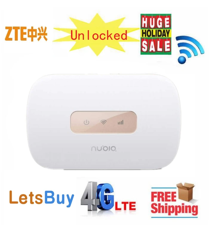 

Unlocked ZTE Nubia MiFi WD660 4G CAT4 150Mbps Mobile WiFi Hotspot pk e5577 e5573