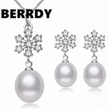 Горячая речной натуральный жемчуг комплект ювелирных изделий с высоким качеством для свадьбы женщин свадебный комплект ювелирных изделий