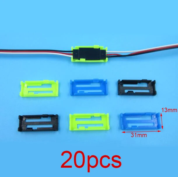 20pcs Servo Extension Safety Cable Wire Connector Lead Locks/holders