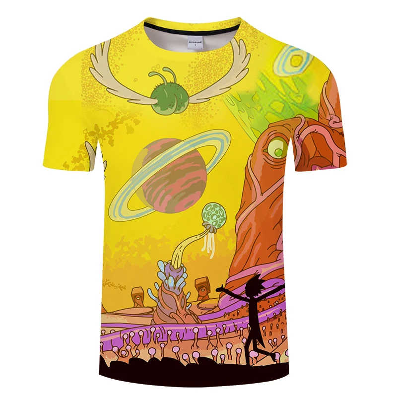 Rick Y Morty модные уличные футболки для женщин instagram с круглым вырезом короткий рукав