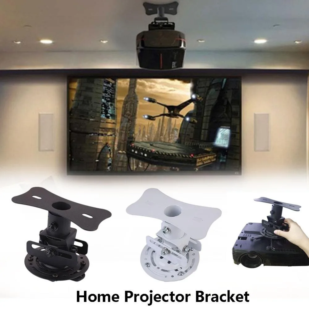 

Universal 360 Degree LED HD Projector Ceiling Mount Wall Bracket Holder for Projector Beamer Hanging Lift Accessories
