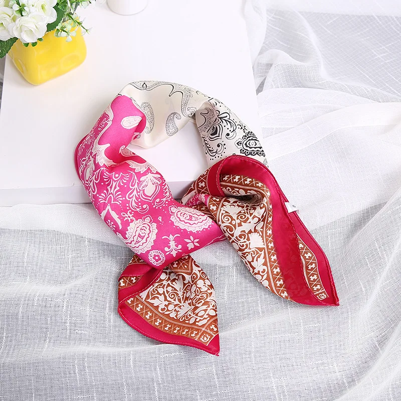  Free Shipping Ladies Handkerchief Towel woman Pocket Towel Floral Pattern Pocket Square Handkerchie