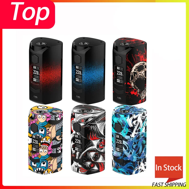 Новейший Rincoe Manto S Mesh 228W mod fit 6 мл Metis Mix Tank Питание от двух аккумуляторов 18650 Быстрая