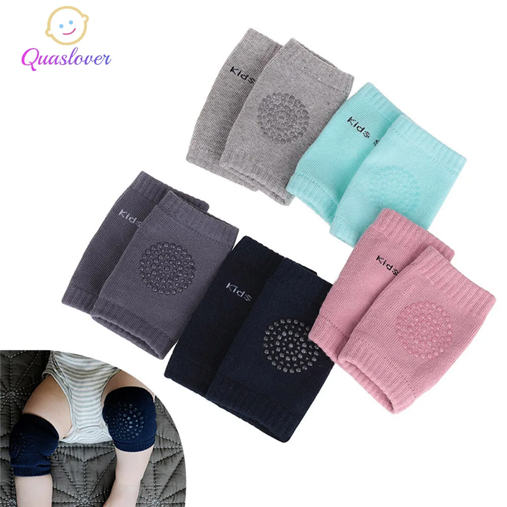 

Quaslover 1 Pair Baby Knee Pads Infant Crawling Safety Elbow Kids Knee Pads Protector Toddlers Leg Warmers Kneecap