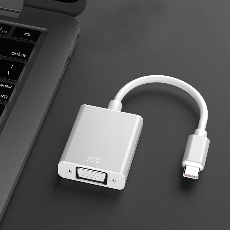 

Alloy Shell Type-C Male to VGA Female Connverter Adapter USB-C 3.1 to VGA Cable for Notebook