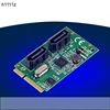 Mini PCI-Express 2.0 ASM1061R Chipset SATA 6Gbps RAID Controller Card 2-port SATA 3.0 Support RAID0 RAID1 SPAN ► Photo 1/5