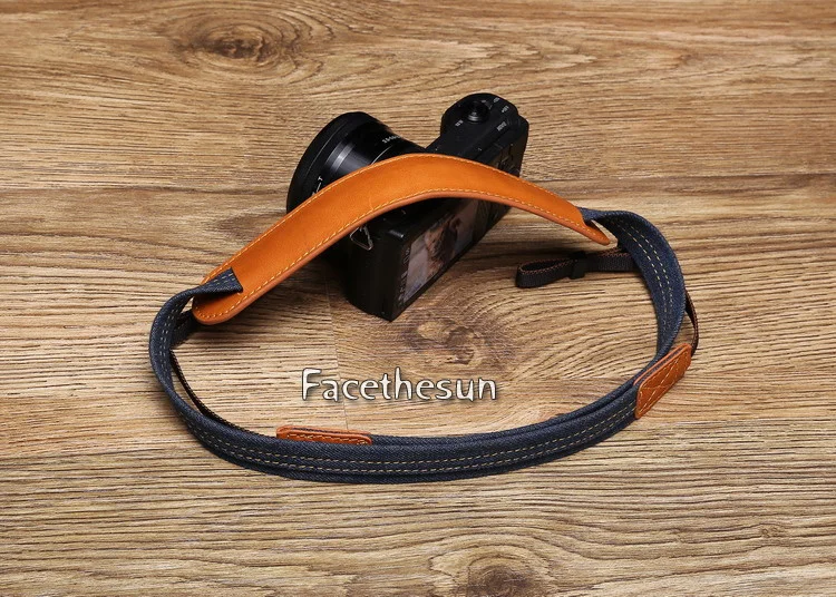 Vintage jeans DSLR camera strap belt 11