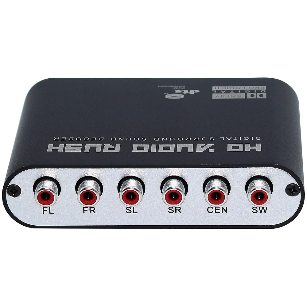 3 PCS Digital AC3 Optical to Stereo Surround Analog HD 5.1 Audio Decoder 2 SPDIF Ports Rush for Players/DVD/XBOX360