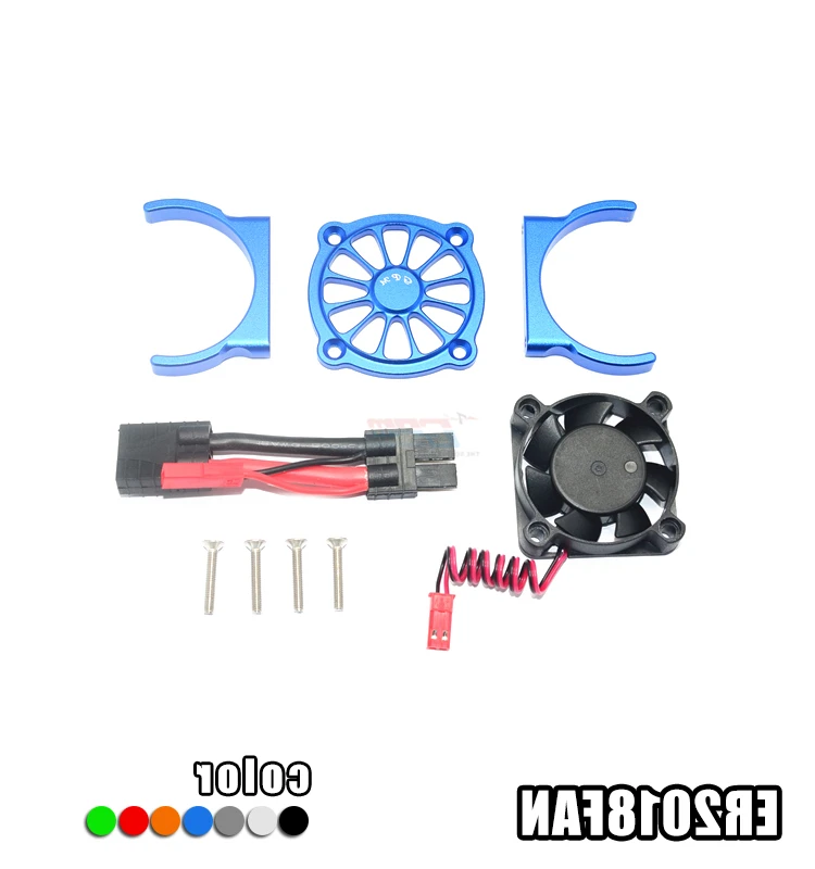 Details about / 1//10 Aluminum Alloy Motor Heatsink with Cooling Fan TRAXXAS E REVO 2.0 86086-4