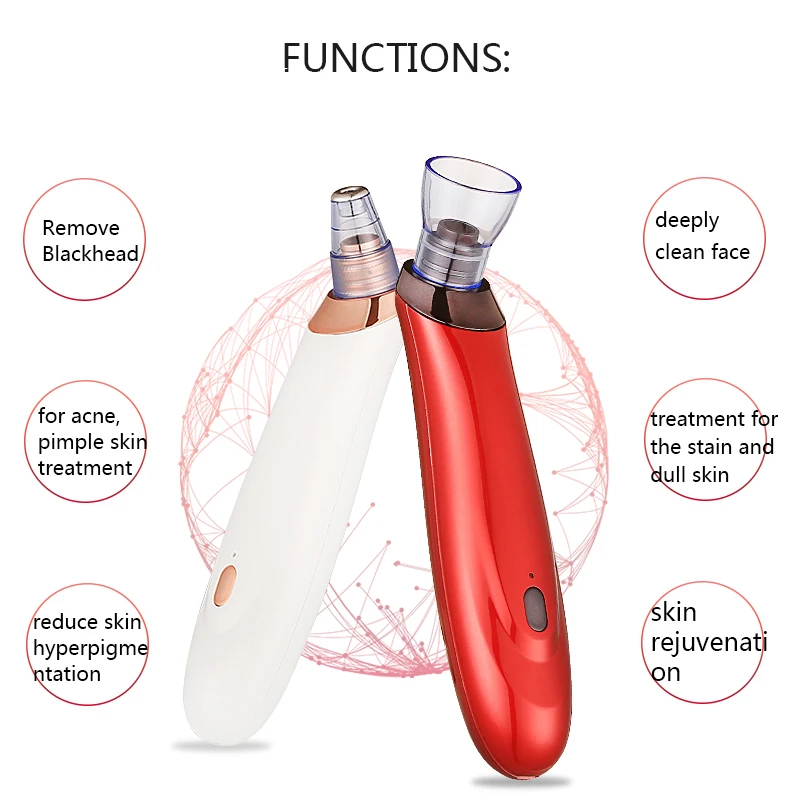 Очиститель для лица пылесос для очистки пор всасывания средство от черных точек акне Pimple Remover Tool Уход за кожей Blackhead пылесос