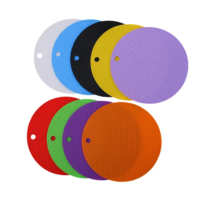 

Silicone Heat Insulation Stand Silicone Mat Hot Pan Placemat Honeycomb Heat Resistant Placemat Pads Counter Mat