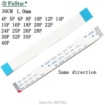 

10pcs 30cm 1.0mm For Raspberry Pi Camera Flex Cable Extention 5P 6P 8P 15Pin FFC Flat Wire Cable For Raspberry Pi 3 Model B+/3/2