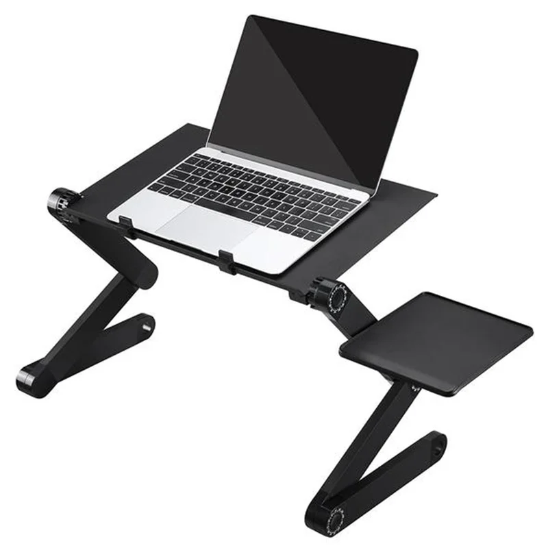  Adjustable Laptop Desk Aluminum Ergonomic Portable TV Bed Lapdesk Tray PC Table Stand Portable Tabl