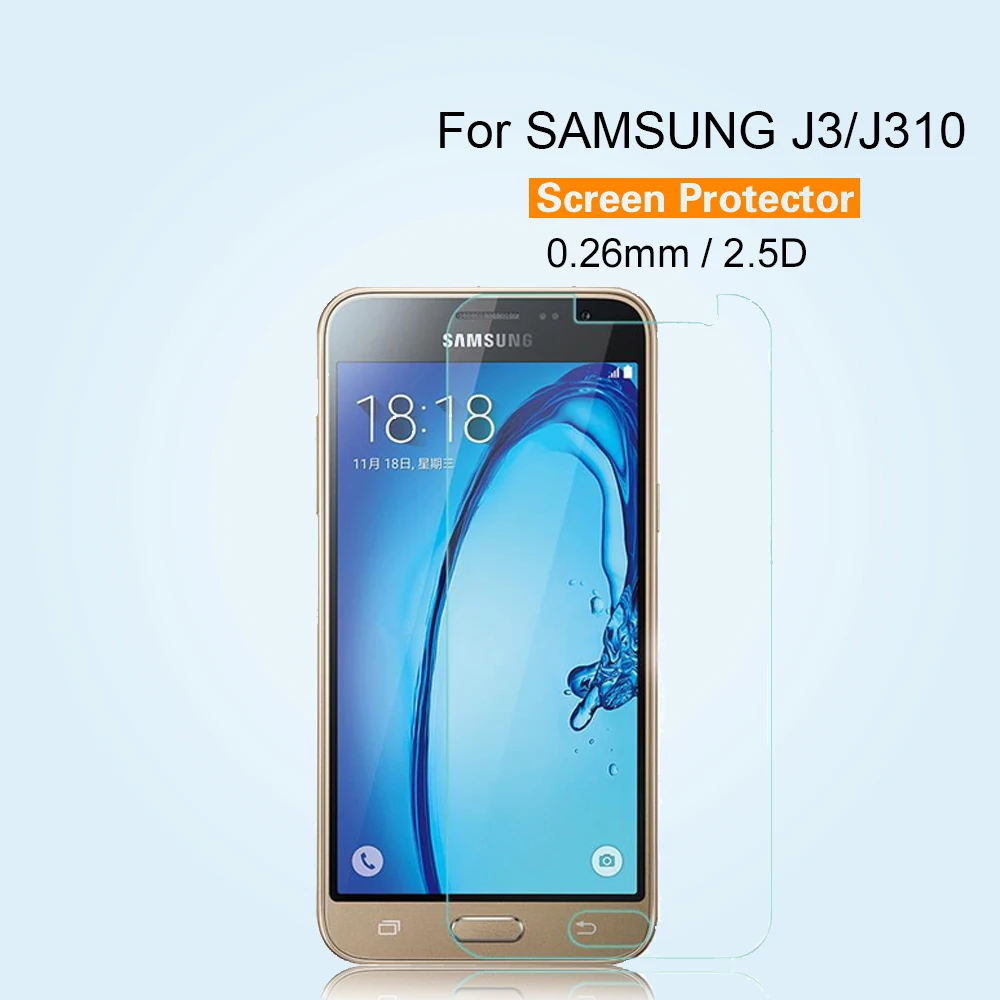 10 шт./Лот HD прозрачное Защитное стекло для экрана Samsung J3 J310 2016 закаленное матовое