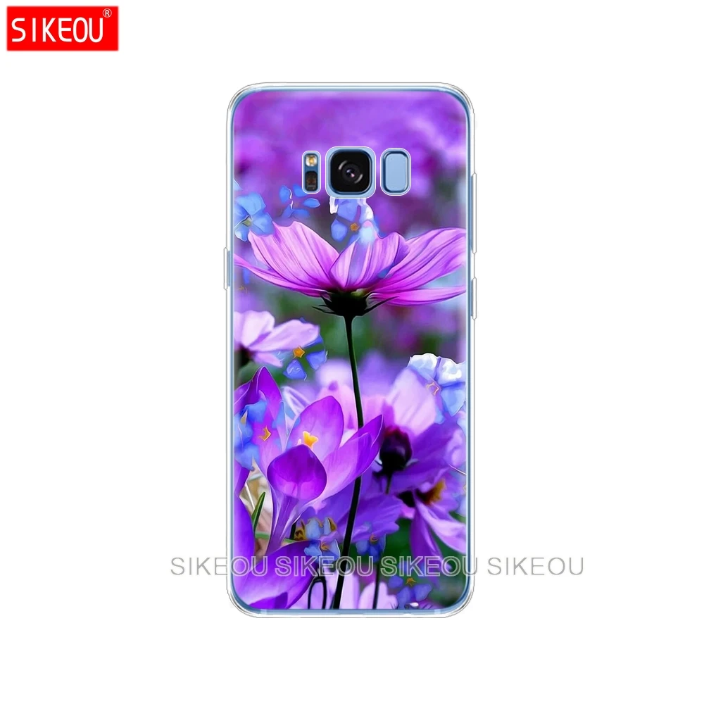 Силиконовый чехол для Samsung Galaxy S9 S8 S7 S6 edge S5 S4 S3 PLUS телефона infinity on purple|Бамперы| |