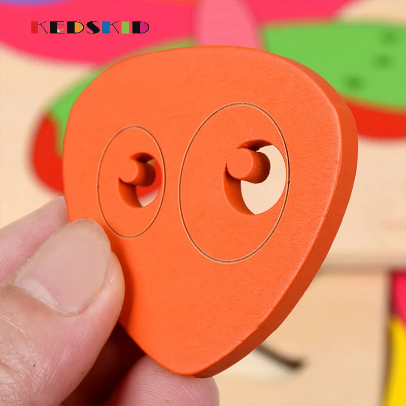 Деревянные 3D головоломки деревянные игрушки для детей мультфильм Пазлы