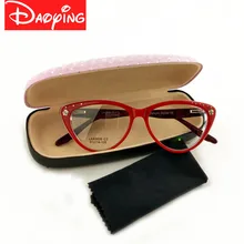 DAOYING новые оправы для очков для кошачьих очков женские очки красивые дизайнерские очки с бриллиантами и цветами Женские оправы