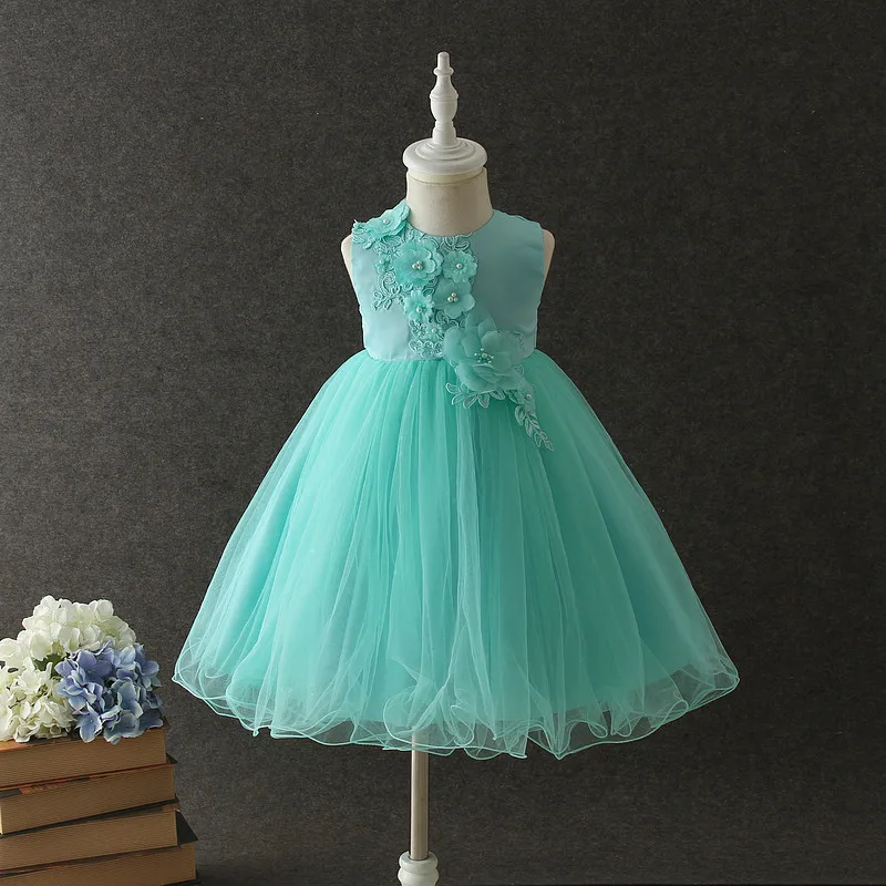 

Free Shipping 2017 Newest Summer Cute Lace Baby Girls Dress Trendy And Retro Princess Clothes Kids Children's Costume