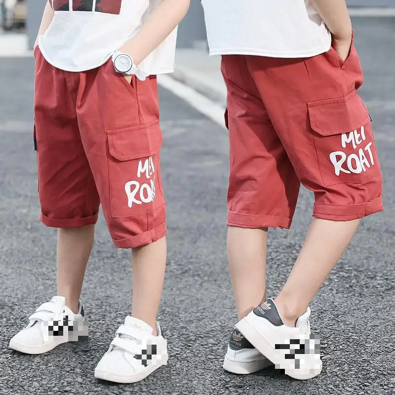 

2019 New Summer Shorts Boys Boy Shorts Summer Pants Toddler Shorts Big Boy Teenage Letter Kids Boy Shorts Pants 6 7 8 9 10 11 12