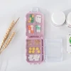 Medicine Dispenser Wheat Straw Small Pill Box Portable Sealed Container 10*6.5*3.5cm Eco-friendly Non-toxic Three-layer ► Photo 3/6