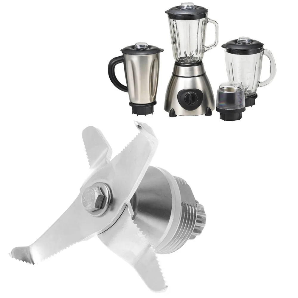 

1PC Stainless Steel 4 Head Ice Crushing Crusher Blender Juicer Blade Sharp Teeth Replacement Parts
