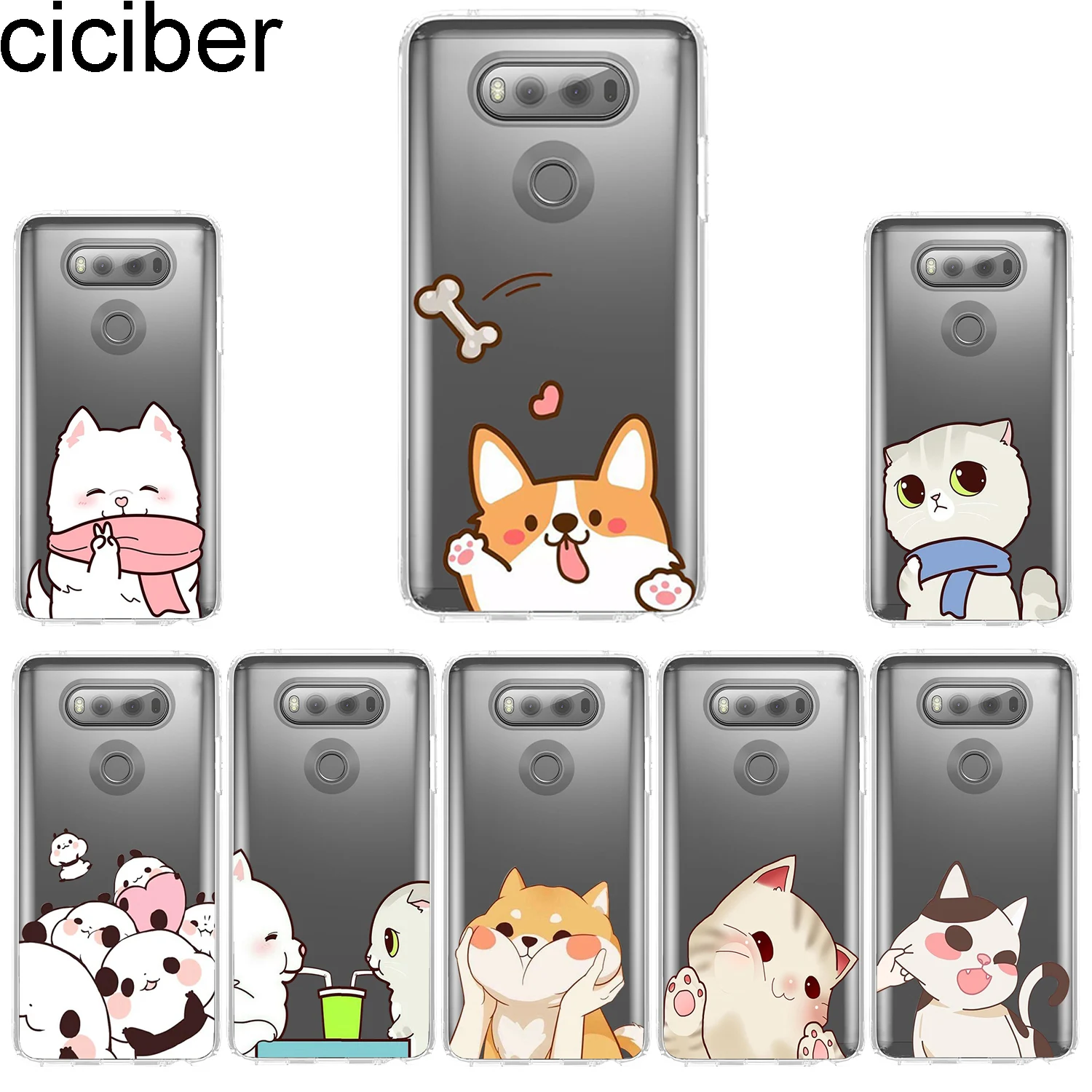 Ciciber для LG G7 G6 G5 G4 V40 V35 V30 V20 мягкий чехол телефона K11 K10 K9 K8 K7 K4 2018 2017 X Power 3 2 Q Stylus 6 7 Cat Dog