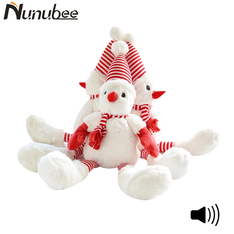 snowman dog toy