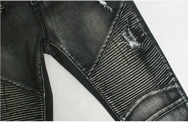 CatonATOZ 2168, женские модные черные панк байкерские джинсы для мам, женские Стрейчевые облегающие рваные джинсы, обтягивающие джинсы для женщин