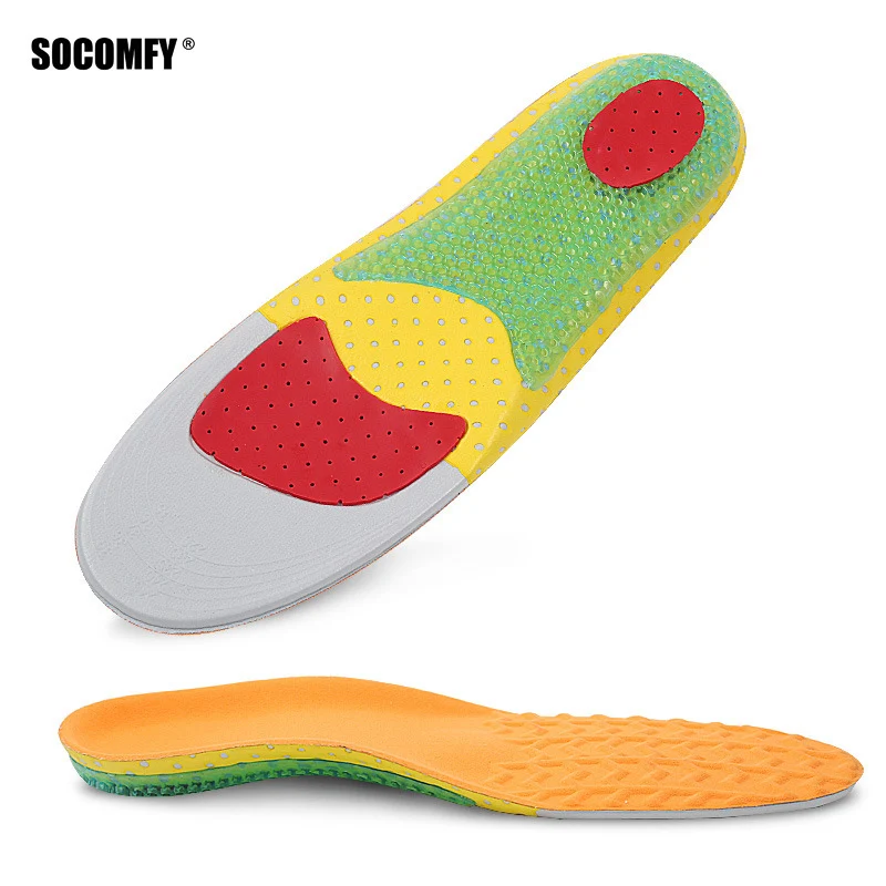 

SOCOMFY Sports Insoles Shoe Inserts Arch Support for Men and Women Perfect Shock Absorption and Heel Protection for Feet Relie