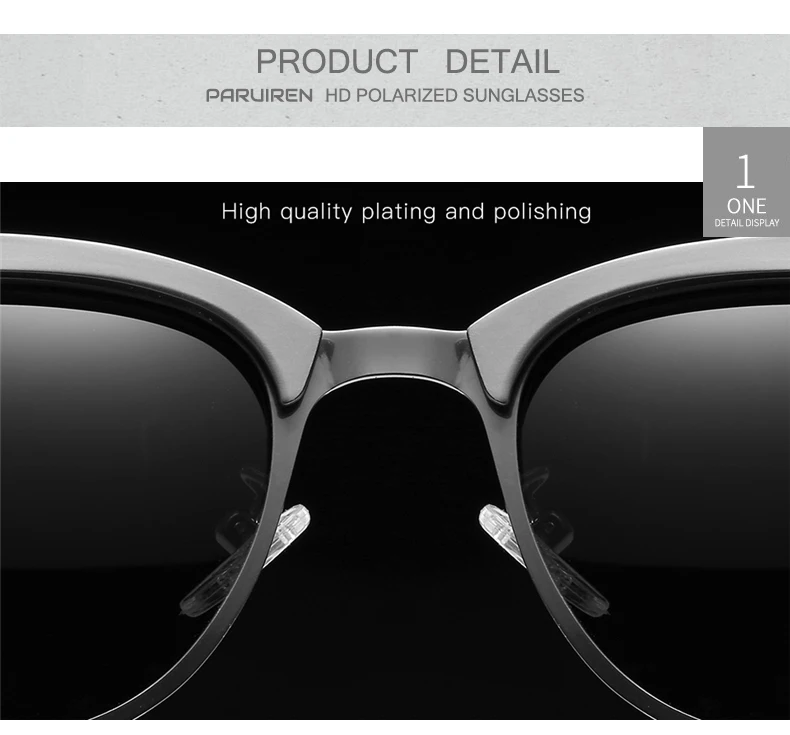 Round Sunglasses Men Polarized Vintage Aviator 14