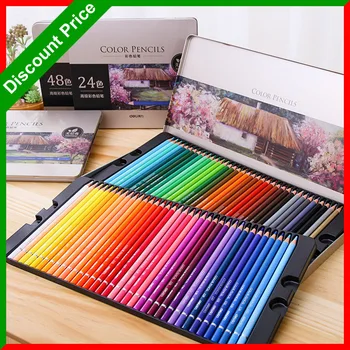 Juego de lápices de colores para colorear, lápices de colores de núcleo suave profesional, conjunto de lápices de dibujo de colores para colorear, 24/36/48/72