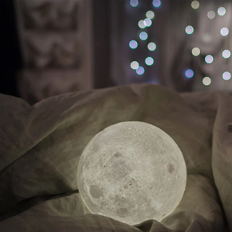 Moon Lamp 3D USB LED Magical Moon Night Light Moonlight Table Desk Touch Sensor Color Changing Home Bedroom Decoraction F#5N08 (20)