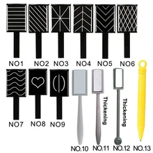 Магнитная палочка для украшения ногтей набор кошачий глаз смешанные формы магнитные Портативные Инструменты для маникюра 998