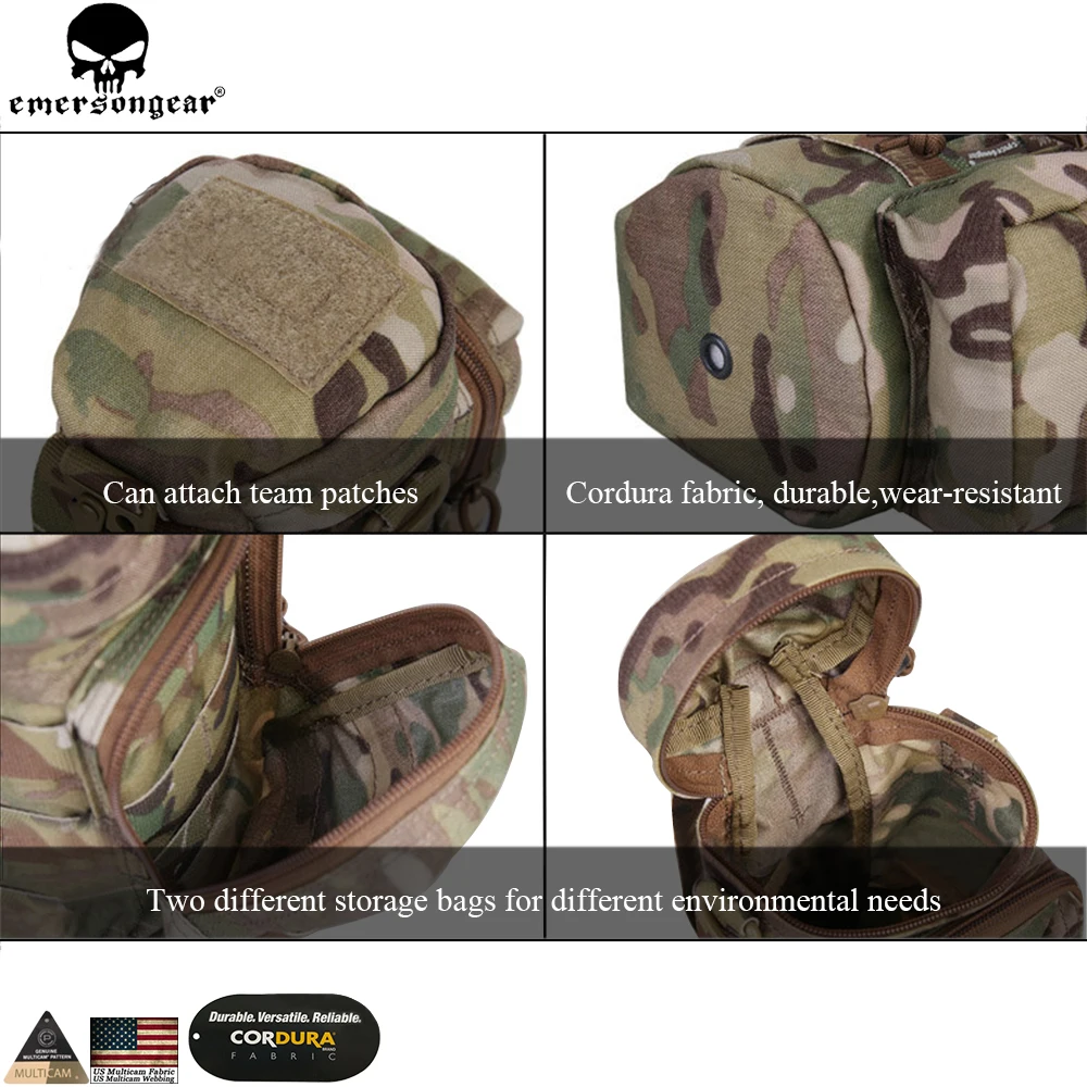 EMERSONGEAR Molle Bag Tactical Backpack  Multiple Utility Bag Hunting Combat Gear emerson Pouch Multicam Black Pouch EM9275