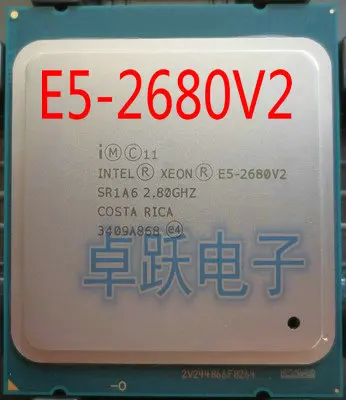 Оригинальный процессор Intel E5 2680V2 2 80 ГГц 10 ядерный LGA2011 V2 бесплатная доставка| |