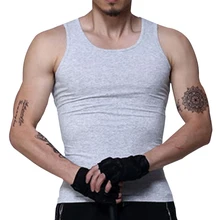 Мужская безрукавка Мода хлопок без рукавов майки для мужчин Бодибилдинг безрукавки женщин Белый Серый повседневное Летний жилет