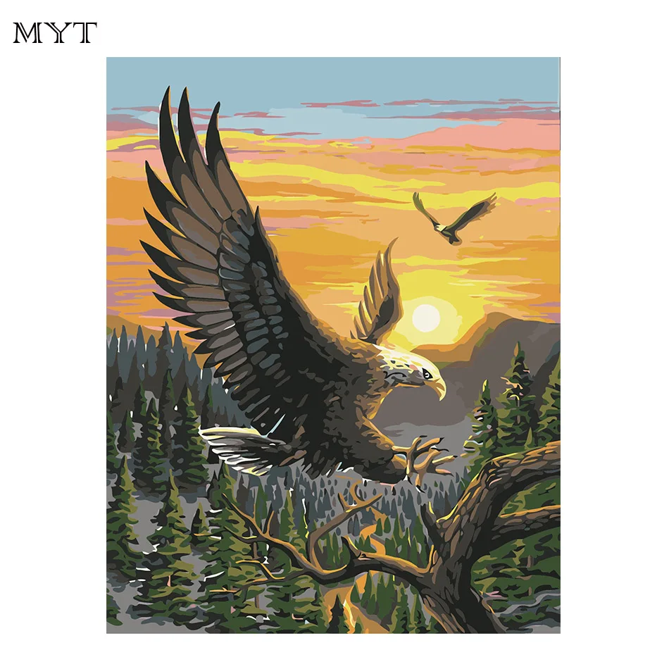 Aigle Coloriage Achetez des lots Petit Prix Aigle Coloriage en Aigle Diy Numérique s Toile Peinture € L huile Par Numéros Sans Cadre Acrylique Peinture