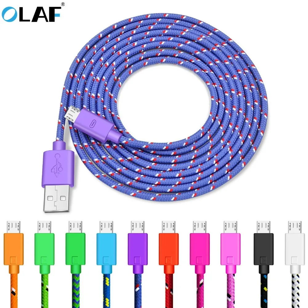 Кабель Micro USB OLAF с нейлоновой оплеткой, быстрое зарядное устройство, USB шнур для Samsung Xiaomi Redmi Huawei LG microusb, кабели для телефонов Android Кабель Micro USB OLAF с нейлоновой оплеткой, быстрое зарядное устройство, USB шнур для Samsung Xiaomi Redmi Huawei LG microusb, кабели для телефонов Android