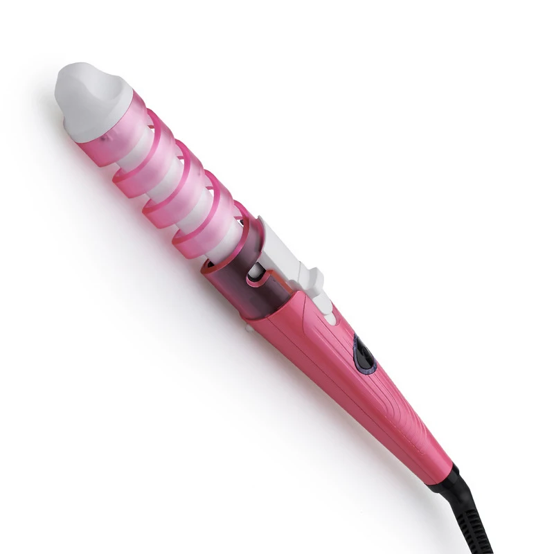 Electric Ceramic Spiral Hair Curling Iron Wand Salon Spiral Curler Hair