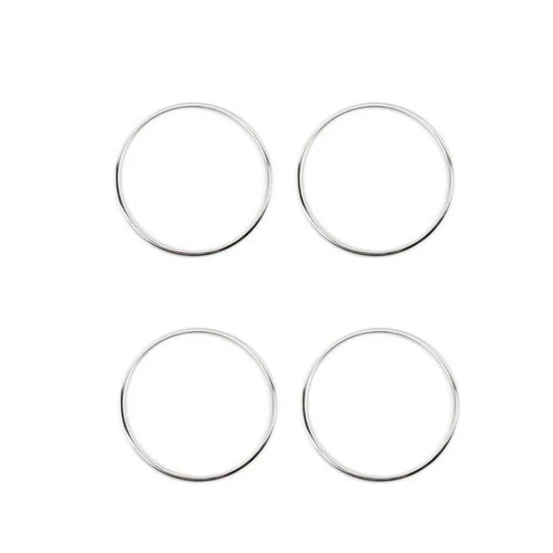 Tonlinker встроенный в дверь автомобиля колонки круг крышка наклейки для Honda vezel HRV Автомобиль Стайлинг 4 шт. ABS крышка наклейки - Название цвета: sliver