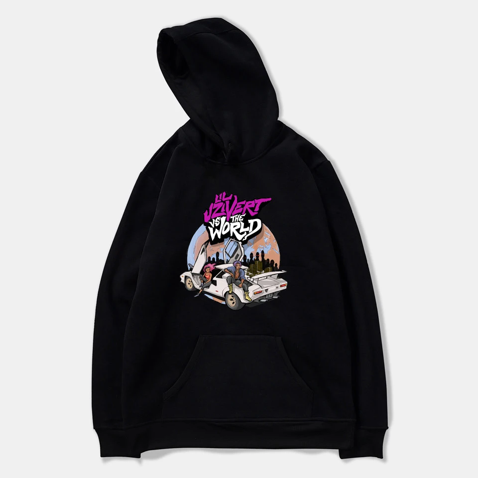 Tanie Lil Uzi Vert dres Loose kapturem bluza nowy styl europejski Streetwear moda fajne Plus Size powiększone kapturem długi